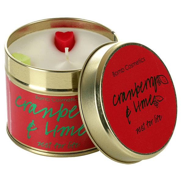 Cranberry & Lime Tin Candle