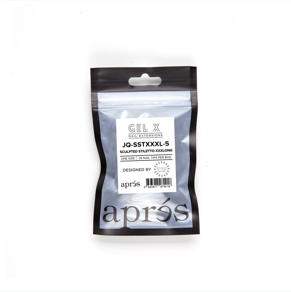 Gel-X Tips Refill Bags Sculpted Stiletto Extra Extra Extra Long