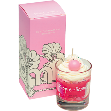 Ripple-licious Piped Glass Candle