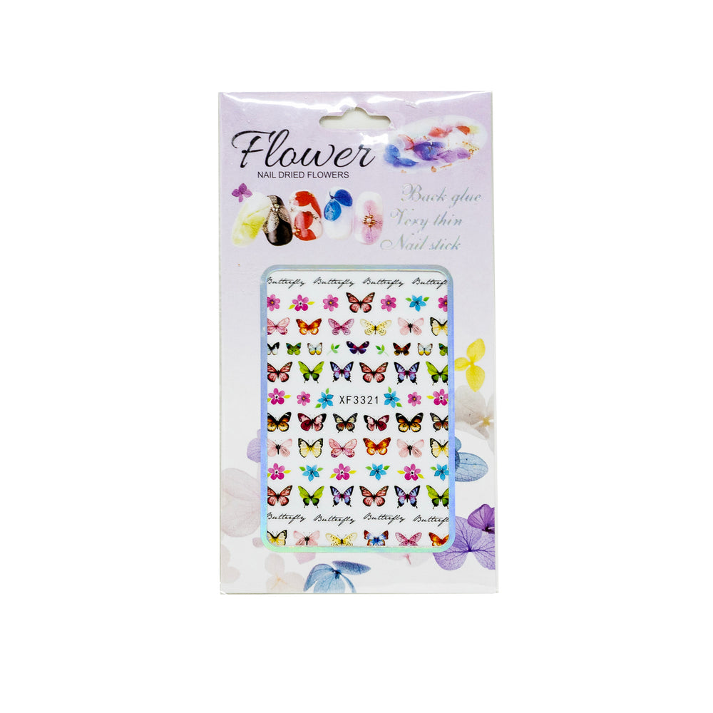Adora Beauty Nail Stickers - Butterflies XF3321