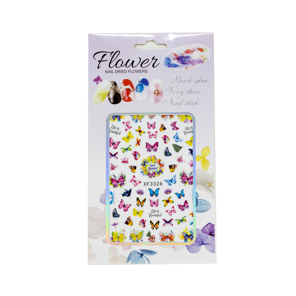 Adora Beauty Nail Stickers - Butterflies XF3326