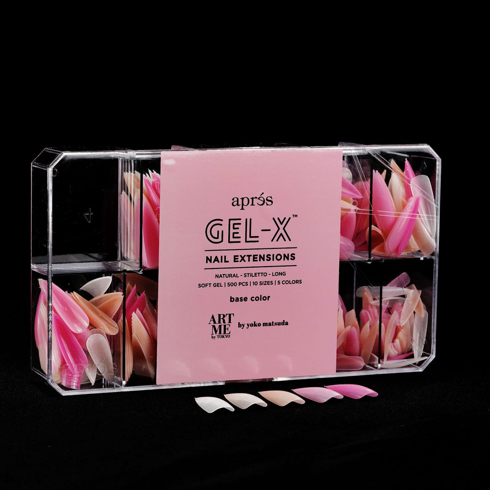 ArtMe x Aprés Gel-X Tips - Base Color - Natural Stiletto Long