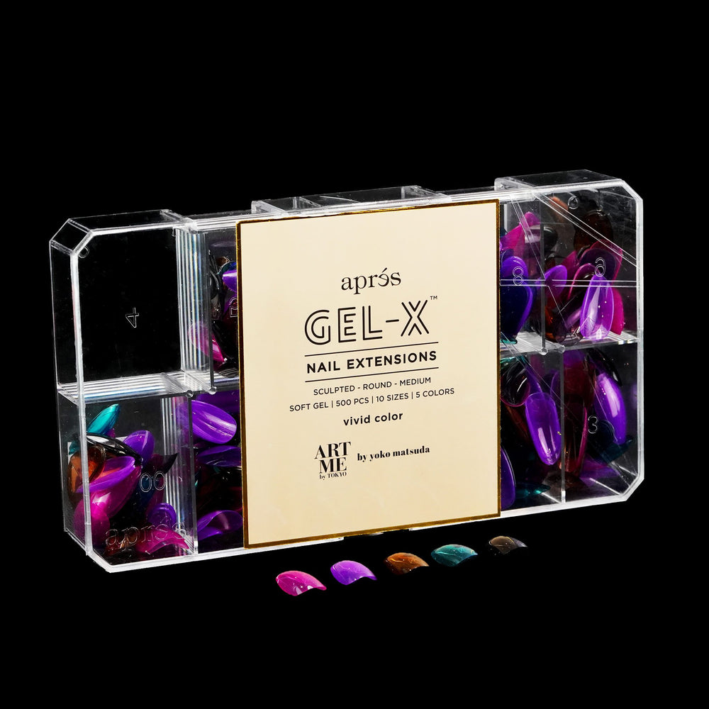 ArtMe x Aprés Gel-X Tips - Vivid Color - Sculpted Round Medium