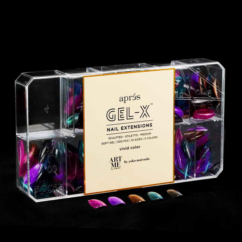 ArtMe x Aprés Gel-X Tips - Vivid Color - Sculpted Stiletto Medium