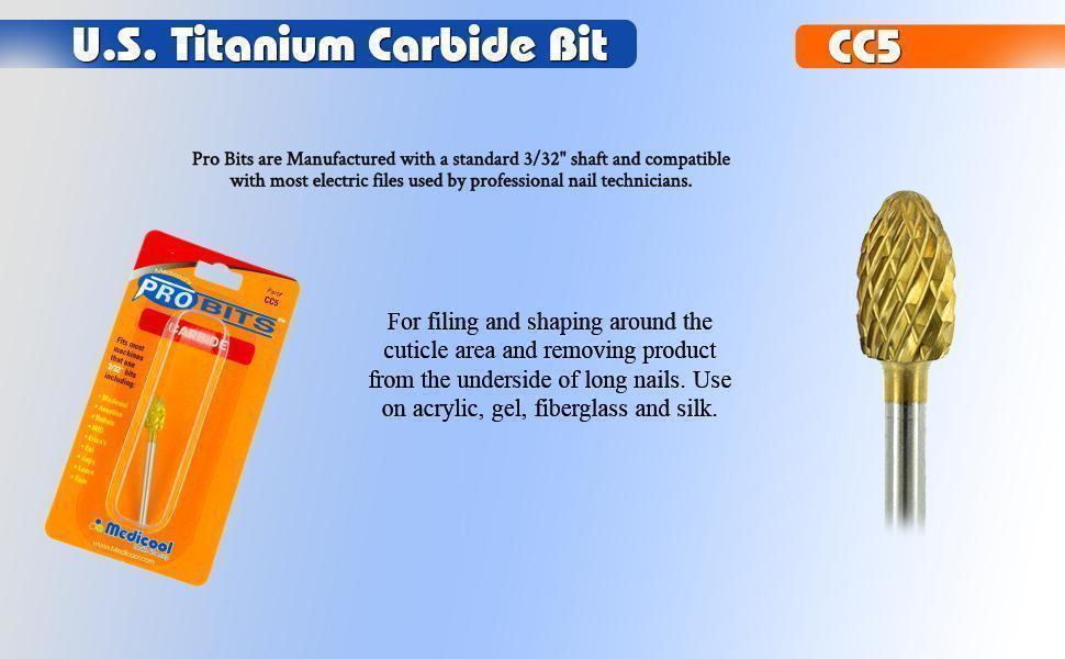Pro Bit - Carbide Gold Football - CC5