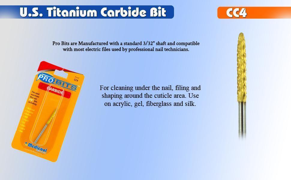 Pro Bit - Carbide Gold Cone Tapered - CC4