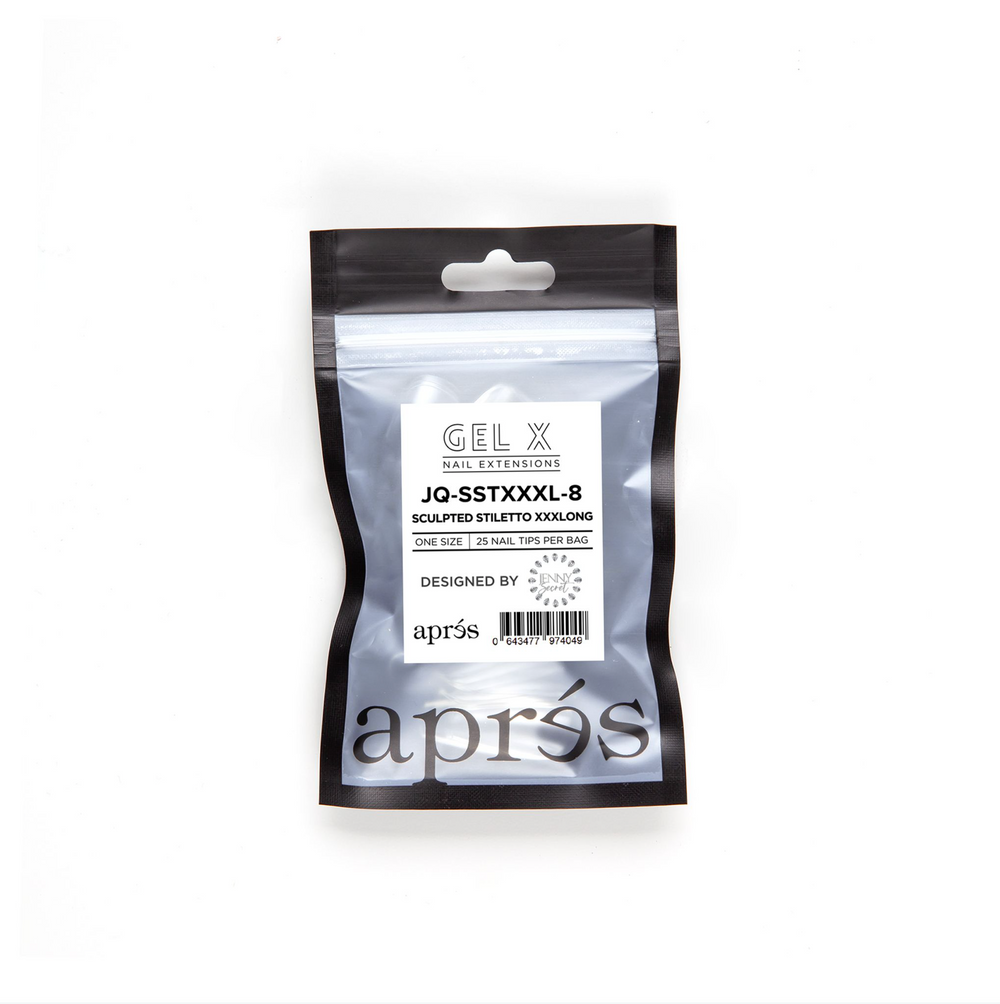 Gel-X Tips Refill Bags Sculpted Stiletto Extra Extra Extra Long