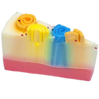 Tale of Two Stars Soap Cake Slice